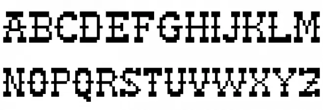 Pixel Cowboy Schriftart Groß