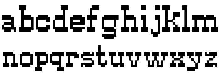 Pixel Cowboy Font LOWERCASE