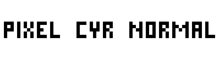 Pixel Cyr Normal  font caratteri gratis