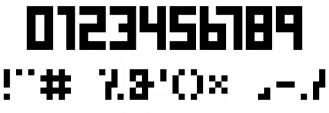 Pixel Cyr Normal Font OTHER CHARS