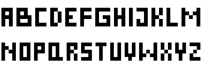 Pixel Cyr Normal Font LOWERCASE