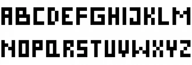 Pixel Cyr Normal 字体 小写