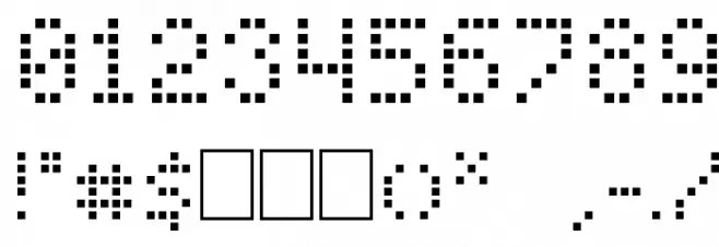 Pixel Cyrillic Font OTHER CHARS