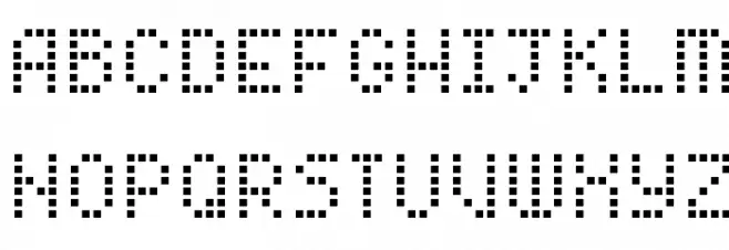 Pixel Cyrillic Schriftart Groß