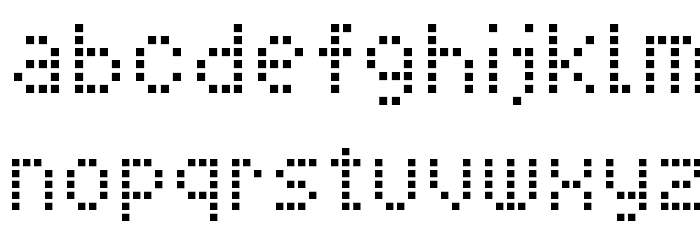 Pixel Cyrillic Font LOWERCASE