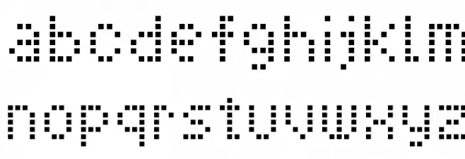 Pixel Cyrillic Fuentes MINÚSCULAS