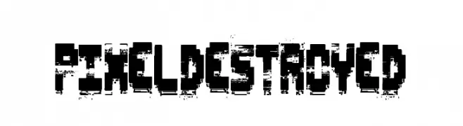 Pixel Destroyed  Скачать бесплатные шрифты