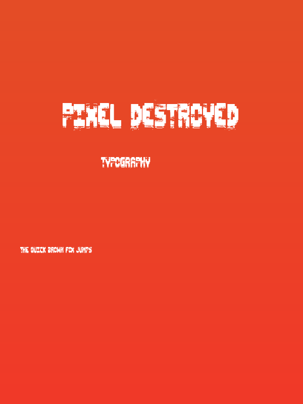 Pixel Destroyed Poster