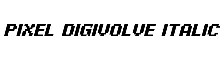 Pixel Digivolve Italic  لخطوط تنزيل
