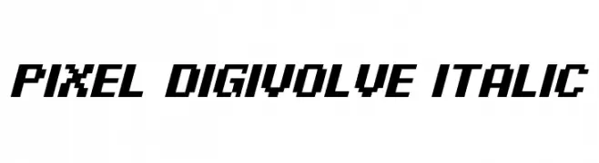 Pixel Digivolve Italic  नि: शुल्क फ़ॉन्ट्स डाउनलोड