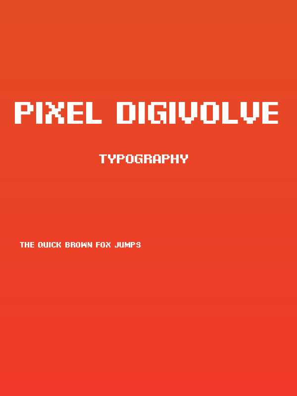 Pixel Digivolve Poster