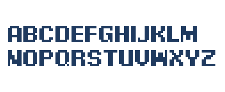 Pixel Digivolve Lowercase