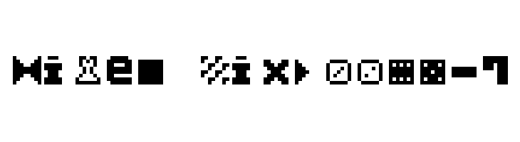 Pixel Dingbats-7  नि: शुल्क फ़ॉन्ट्स डाउनलोड