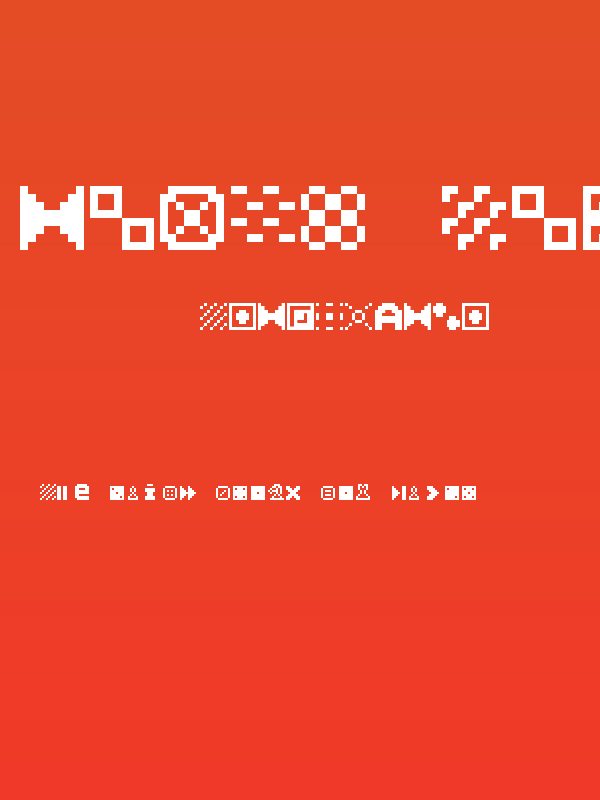 Pixel Dingbats-7 Poster