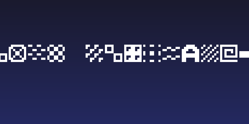 Pixel Dingbats-7 Social Header