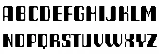 Pixel Draft フォント 大文字