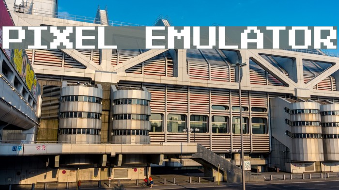 Pixel Emulator Font examples