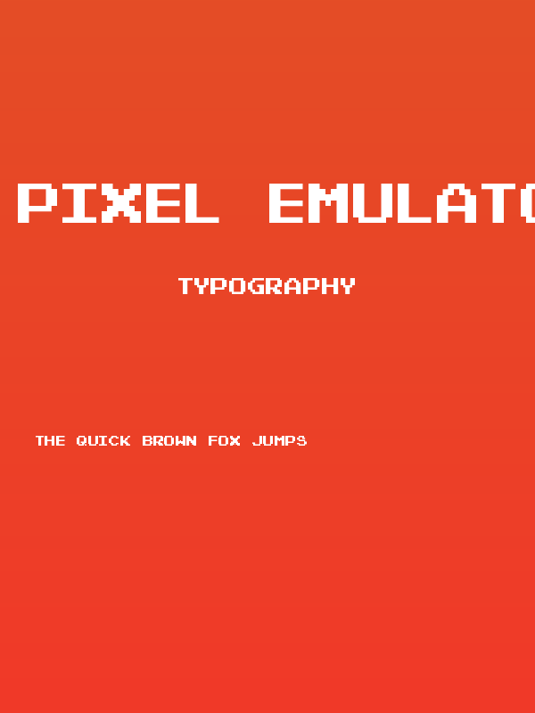 Pixel Emulator Poster
