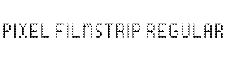 Pixel Filmstrip Regular  font caratteri gratis