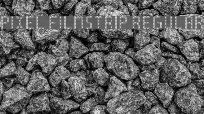 Pixel Filmstrip Regular Font examples