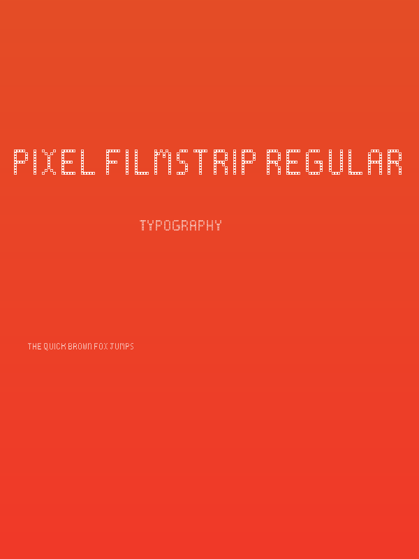 Pixel Filmstrip Regular Poster