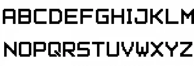 Pixel Font-7 फ़ॉन्ट अपरकेस