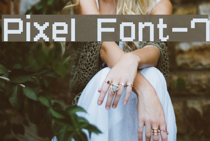 Pixel Font-7 Font examples