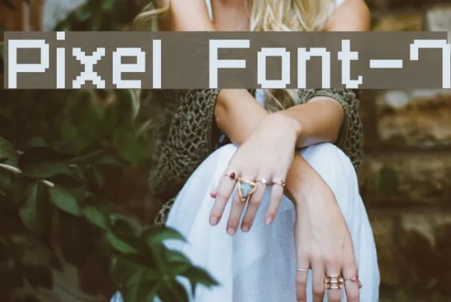 Pixel Font-7 Example 1