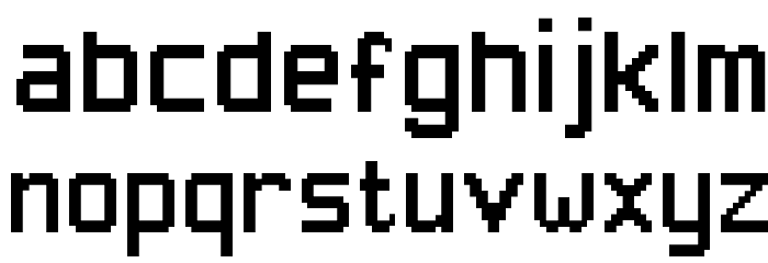 Pixel Font-7 Font LOWERCASE