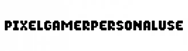 Pixel Gamer Personal use  Frei Schriftart Herunterladen