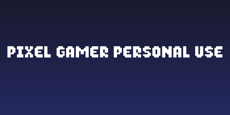 Pixel Gamer Personal use Social Header