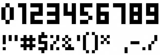 Pixel Gosub フォント その他の文字