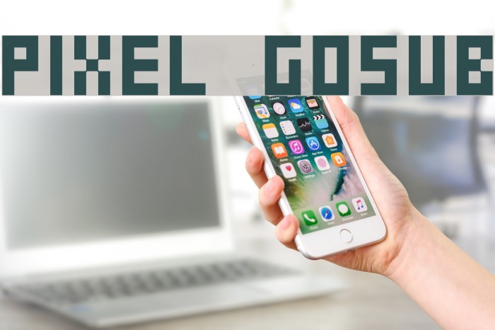 Pixel Gosub Font examples
