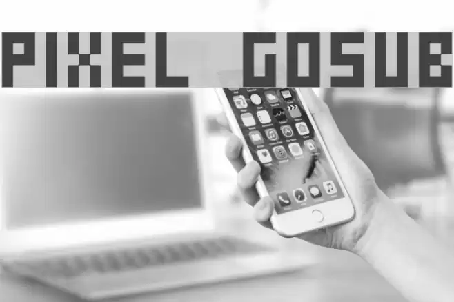 Pixel Gosub フォント examples
