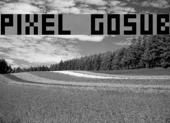 Pixel Gosub フォント examples