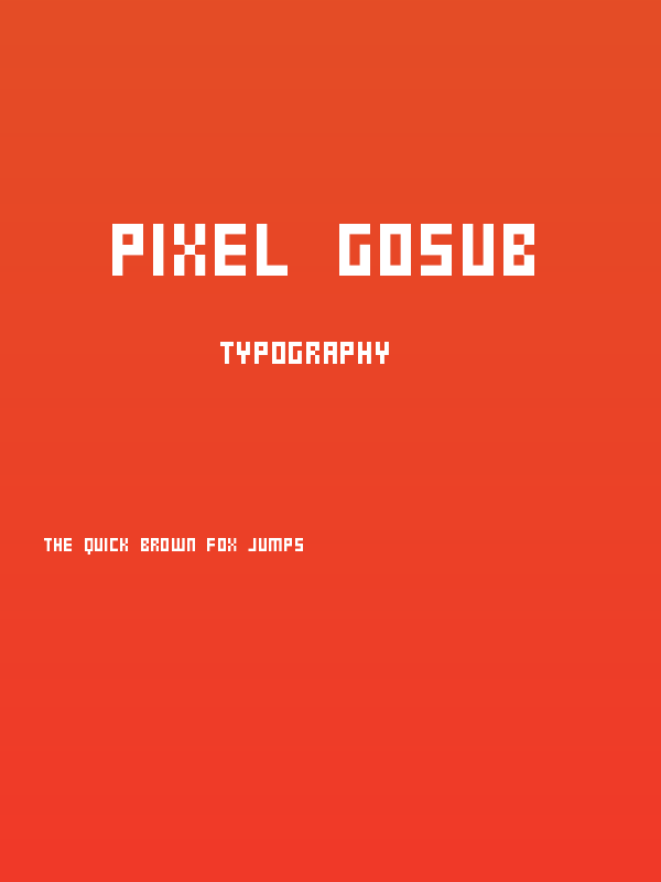 Pixel Gosub Poster