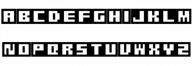 Pixel Grafiti Regular フォント 大文字