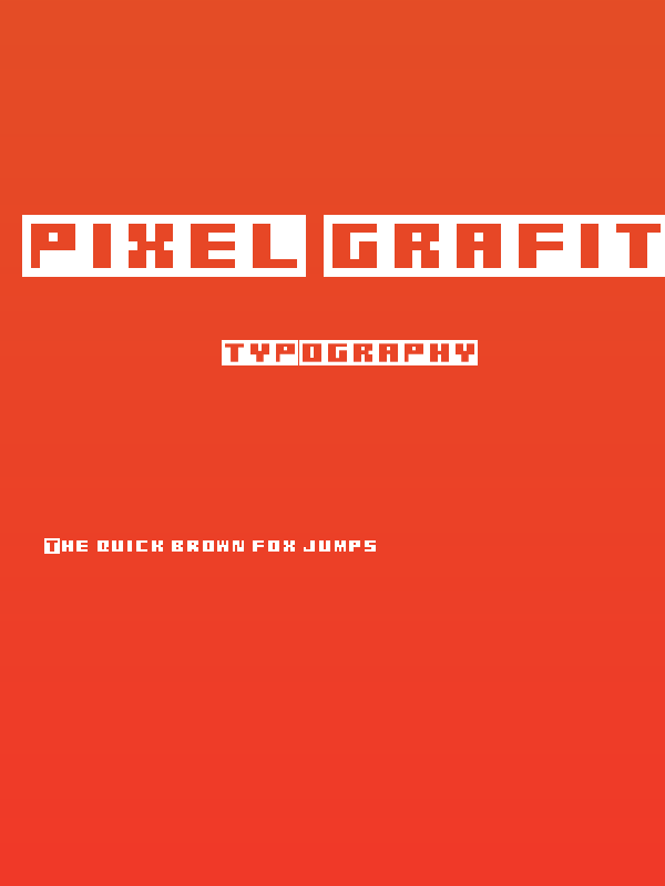 Pixel Grafiti Regular Poster