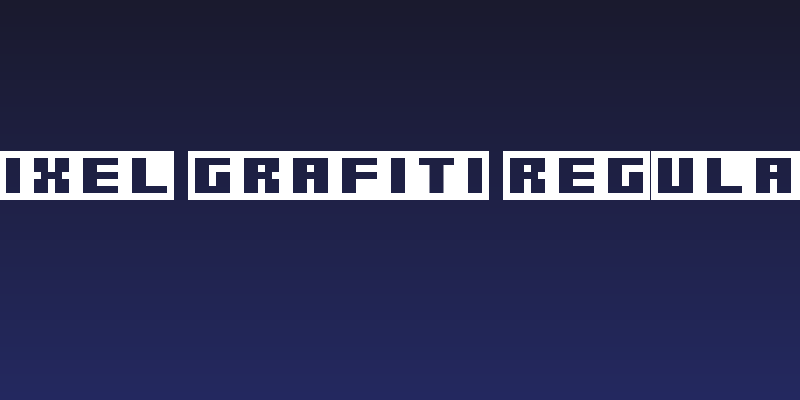 Pixel Grafiti Regular Social Header