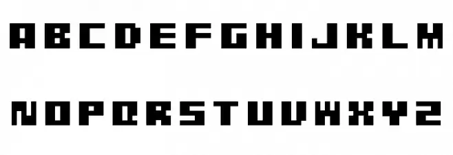 Pixel Grafiti Regular फ़ॉन्ट लोअरकेस
