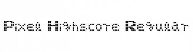 Pixel Highscore Regular  Frei Schriftart Herunterladen