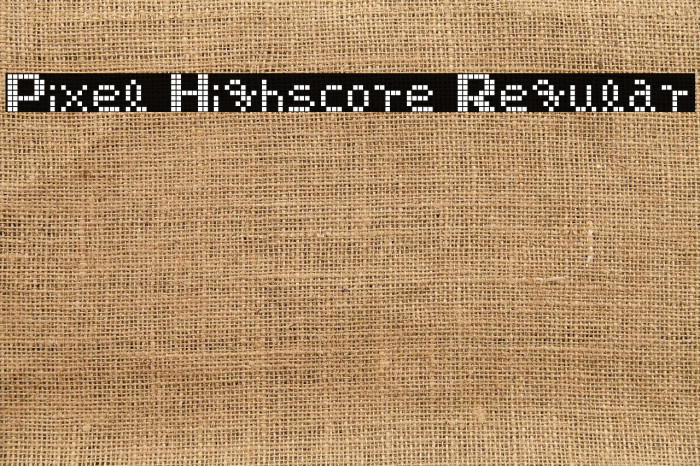 Pixel Highscore Regular Example 1