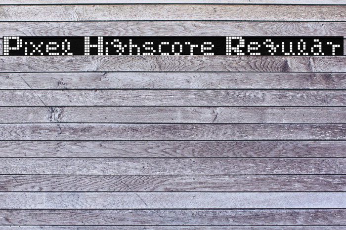 Pixel Highscore Regular Example 2