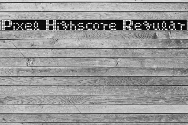 Pixel Highscore Regular 字体 examples