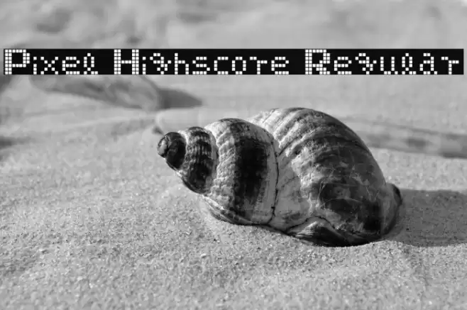 Pixel Highscore Regular 字体 examples