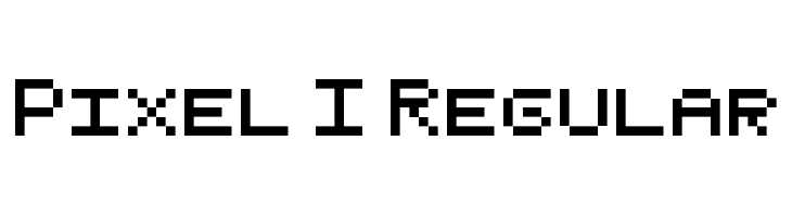 Pixel I Regular फ़ॉन्ट