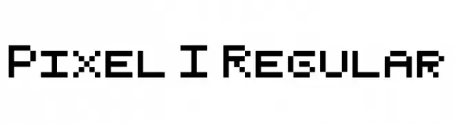 Pixel I Regular  Frei Schriftart Herunterladen
