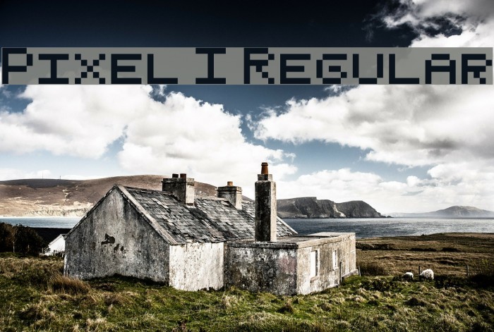 Pixel I Regular Font examples
