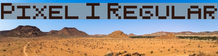 Pixel I Regular Font examples