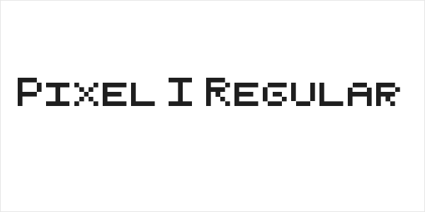 Pixel I Regular Logo